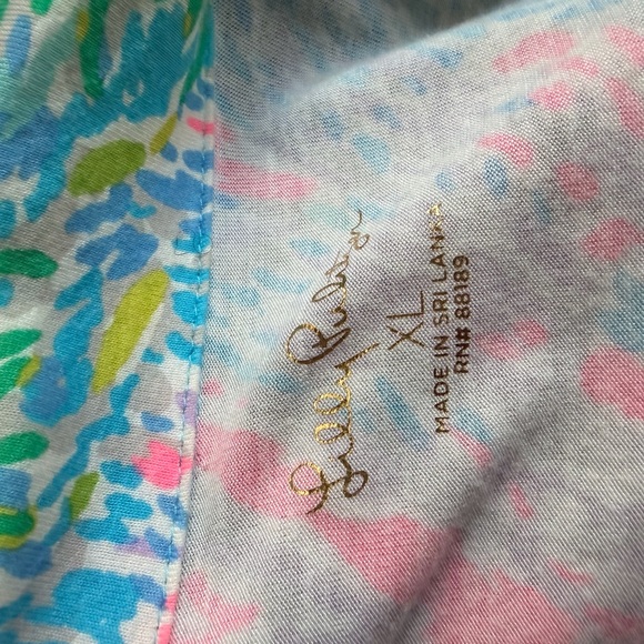 Lilly Pulitzer Colorful Cardigan Tropical Print Lightweight Cardigan - Picture 9 of 9